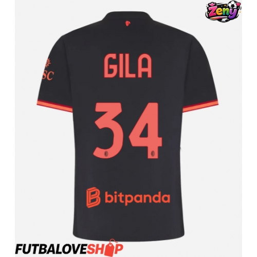 Dres AC Milan Mario Gila #34 Tretina pre Ženy 2026-27 Krátky Rukáv